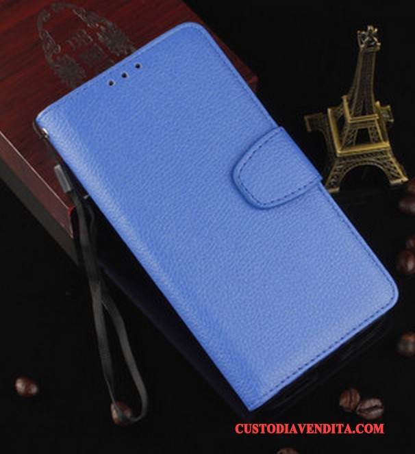 Custodia Sony Xperia X Folio Per Morbido, Cover Sony Xperia X Protezione Telefono Blu