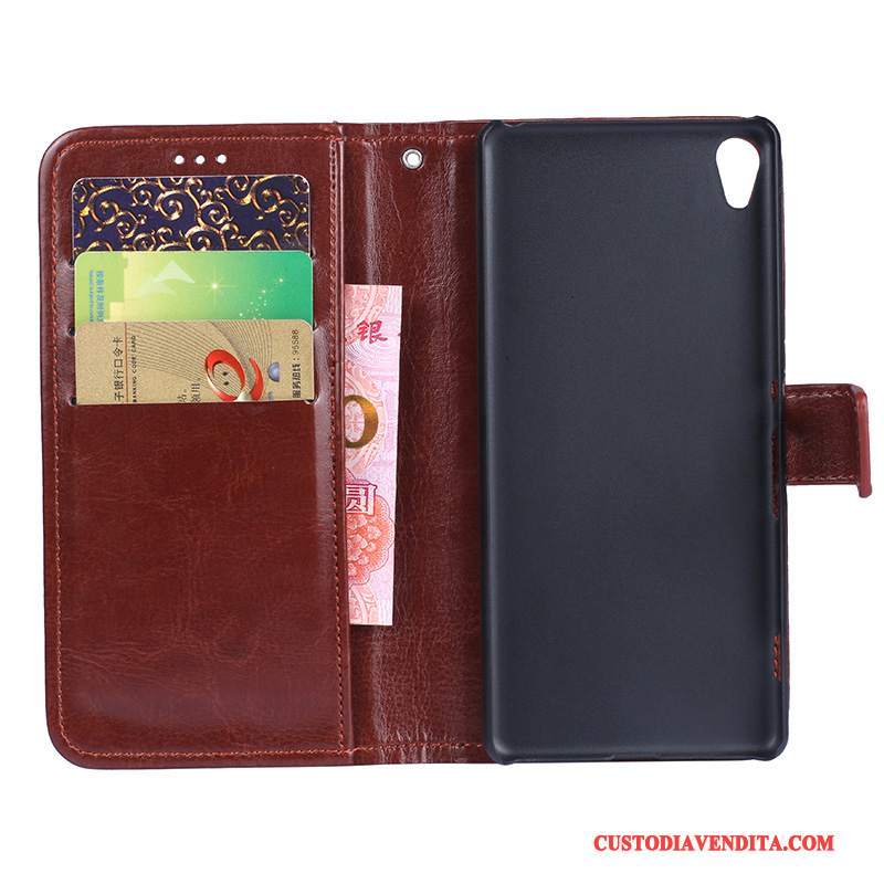 Custodia Sony Xperia X Folio Telefono Per, Cover Sony Xperia X Pelle