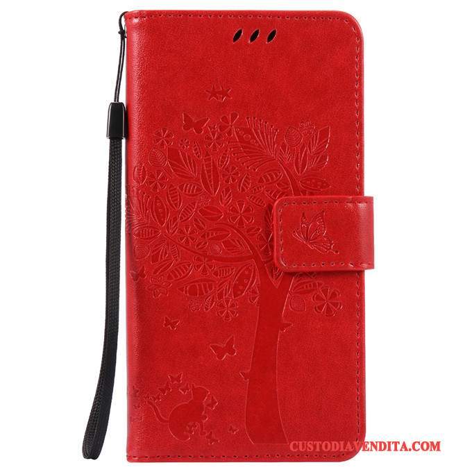 Custodia Sony Xperia X Protezione Morbido Rosso, Cover Sony Xperia X Pelle Anti-cadutatelefono