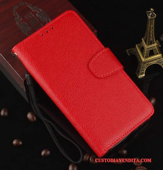 Custodia Sony Xperia X Protezione Telefono Morbido, Cover Sony Xperia X Pelle Rosso Borse