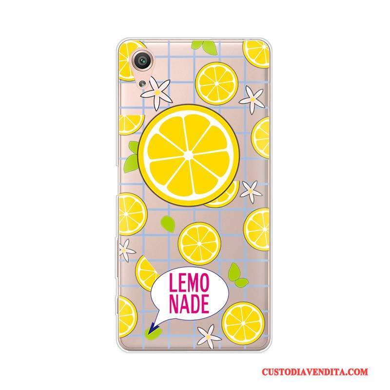 Custodia Sony Xperia X Silicone Personalizza Giallo, Cover Sony Xperia X Protezione Morbidotelefono