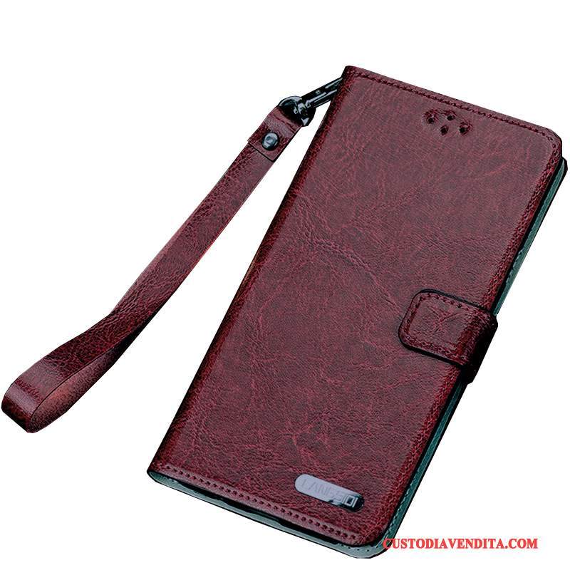 Custodia Sony Xperia Xa Ultra Pelle Semplicitelefono, Cover Sony Xperia Xa Ultra Protezione Vino Rosso Anti-caduta