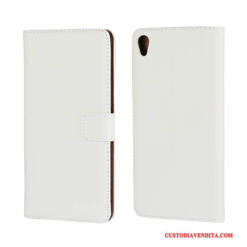 Custodia Sony Xperia Xa Ultra Pelle Supportotelefono, Cover Sony Xperia Xa Ultra Bianco Carta