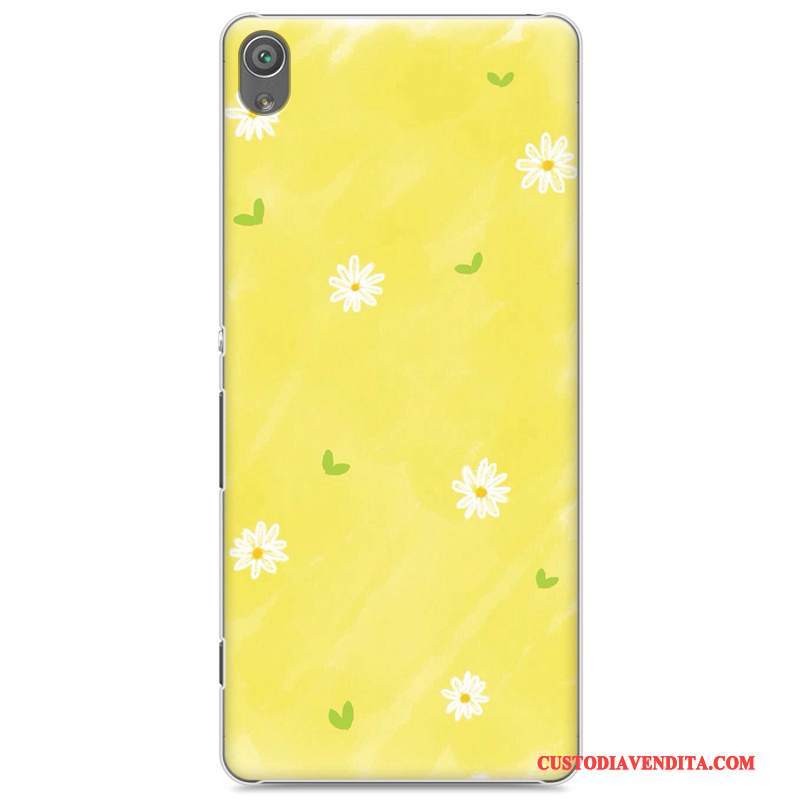 Custodia Sony Xperia Xa Vintage Telefono Difficile, Cover Sony Xperia Xa Creativo Giallo