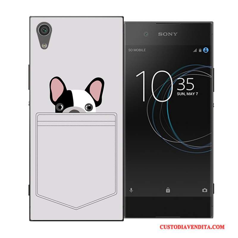 Custodia Sony Xperia Xa1 Cartone Animato Blu Difficile, Cover Sony Xperia Xa1 Protezione Tendenzatelefono