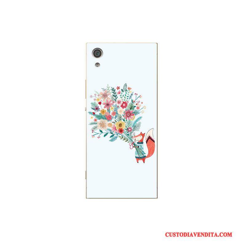 Custodia Sony Xperia Xa1 Cartone Animato Di Personalità Bianco, Cover Sony Xperia Xa1 Colore Telefono