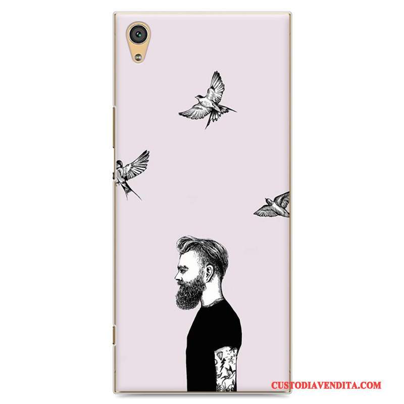 Custodia Sony Xperia Xa1 Colore Grigio Chiaro, Cover Sony Xperia Xa1 Protezione Telefono Amanti