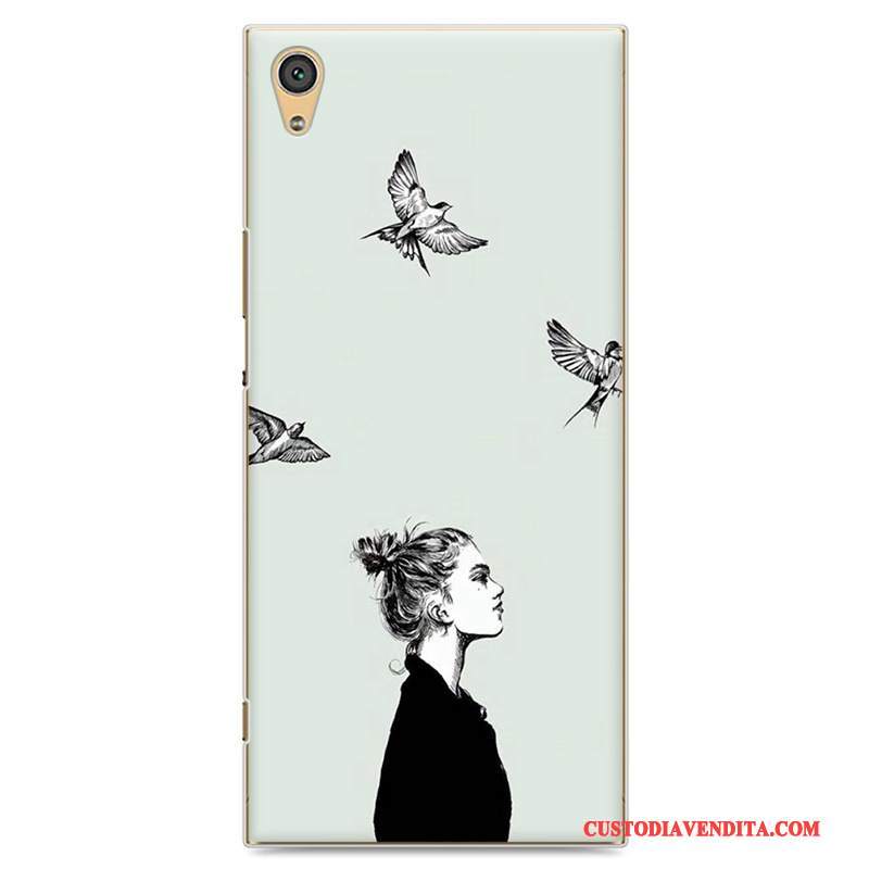 Custodia Sony Xperia Xa1 Colore Grigio Chiaro, Cover Sony Xperia Xa1 Protezione Telefono Amanti