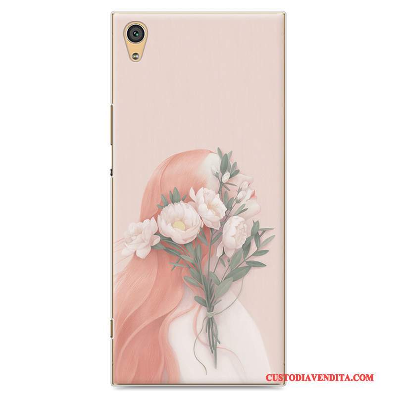 Custodia Sony Xperia Xa1 Colore Tendenza Fresco, Cover Sony Xperia Xa1 Protezione Giallotelefono