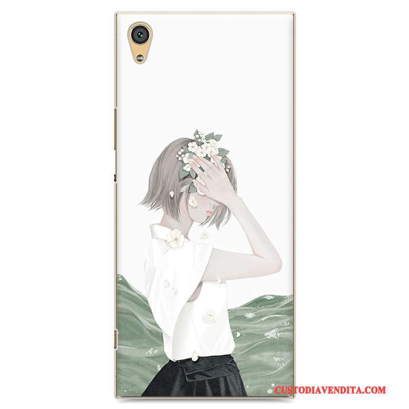 Custodia Sony Xperia Xa1 Colore Tendenza Fresco, Cover Sony Xperia Xa1 Protezione Giallotelefono