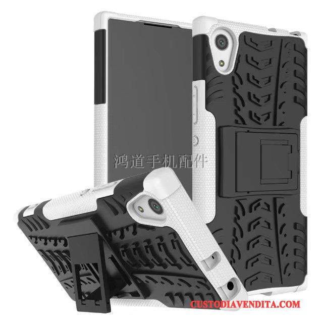 Custodia Sony Xperia Xa1 Creativo Supporto Verde, Cover Sony Xperia Xa1 Protezione Tutto Incluso Tre Difese