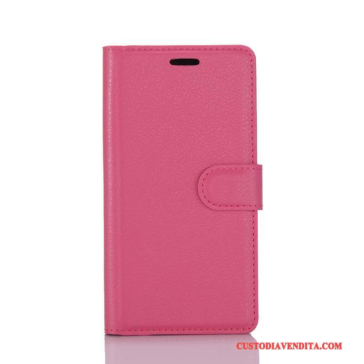 Custodia Sony Xperia Xa1 Folio Rosa Carta, Cover Sony Xperia Xa1 Pelle