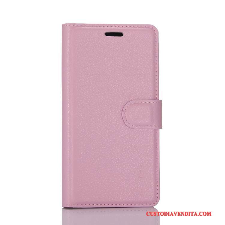 Custodia Sony Xperia Xa1 Folio Rosa Carta, Cover Sony Xperia Xa1 Pelle