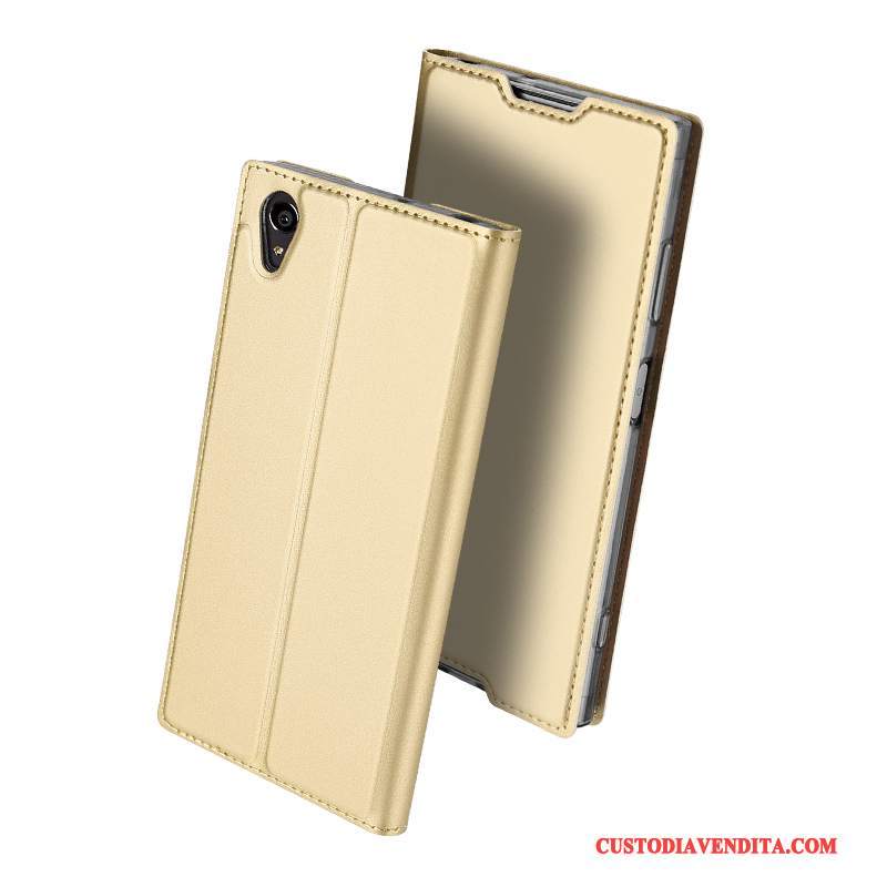 Custodia Sony Xperia Xa1 Plus Pelle Affari Carta, Cover Sony Xperia Xa1 Plus Protezione Sottili Rosa