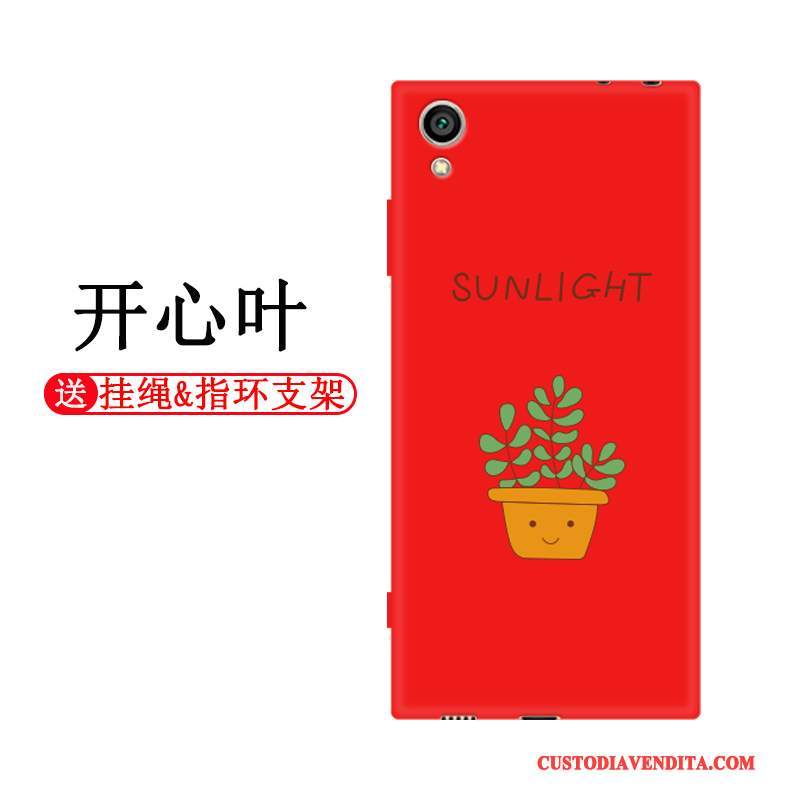 Custodia Sony Xperia Xa1 Plus Silicone Di Personalità Anti-caduta, Cover Sony Xperia Xa1 Plus Protezione Nero Rosso