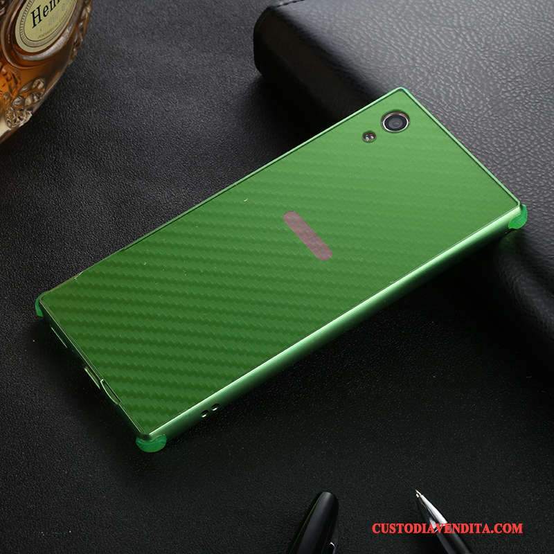 Custodia Sony Xperia Xa1 Protezione Telefono Anti-caduta, Cover Sony Xperia Xa1 Verde Telaio