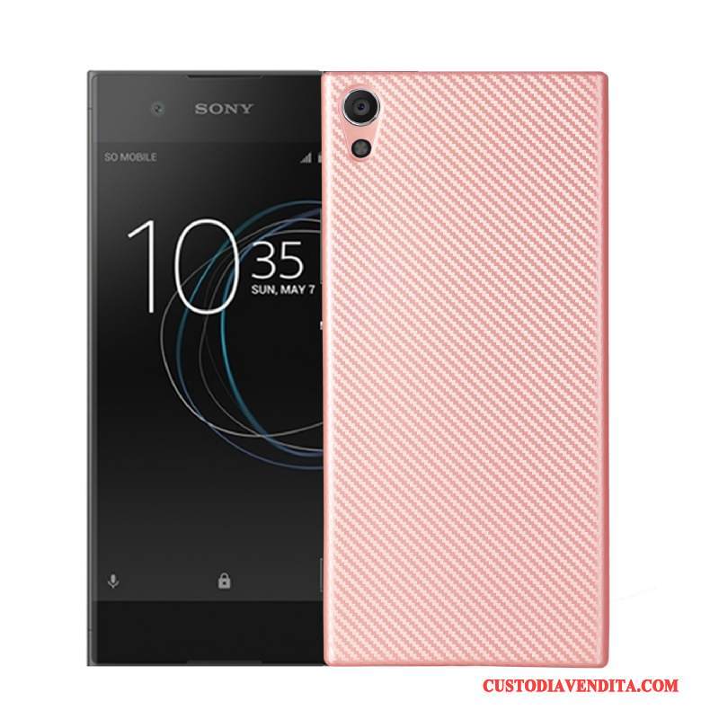 Custodia Sony Xperia Xa1 Protezione Telefono Morbido, Cover Sony Xperia Xa1 Fibra Rosa