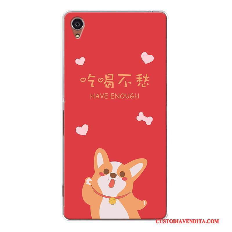 Custodia Sony Xperia Xa1 Silicone Rosso Ricchezza, Cover Sony Xperia Xa1 Telefono Tutto Incluso