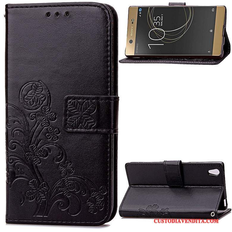 Custodia Sony Xperia Xa1 Ultra Cartone Animato Blu Scuro Anti-caduta, Cover Sony Xperia Xa1 Ultra Protezione Telefono Ornamenti Appesi