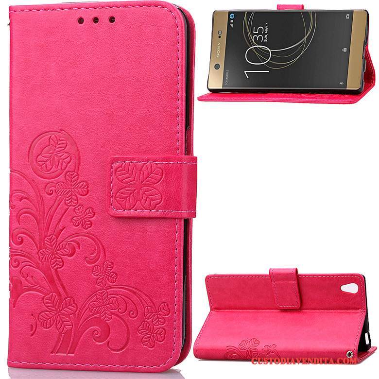 Custodia Sony Xperia Xa1 Ultra Cartone Animato Blu Scuro Anti-caduta, Cover Sony Xperia Xa1 Ultra Protezione Telefono Ornamenti Appesi