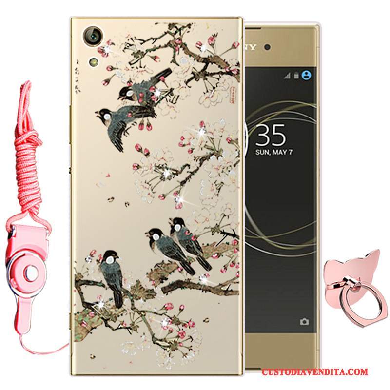 Custodia Sony Xperia Xa1 Ultra Cartone Animato Rosa Morbido, Cover Sony Xperia Xa1 Ultra Silicone Telefono