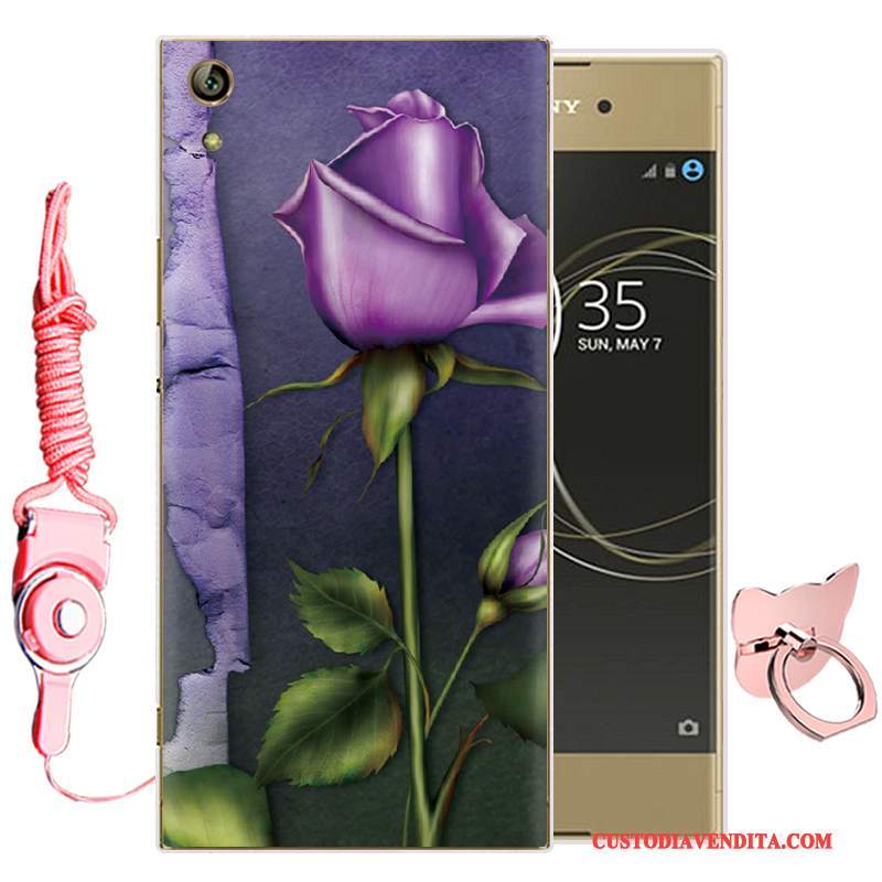 Custodia Sony Xperia Xa1 Ultra Cartone Animato Rosa Morbido, Cover Sony Xperia Xa1 Ultra Silicone Telefono