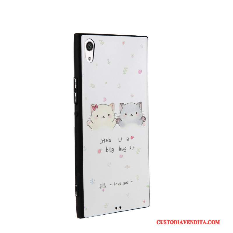 Custodia Sony Xperia Xa1 Ultra Cartone Animato Tendenza Nero, Cover Sony Xperia Xa1 Ultra Colore Affari Morbido