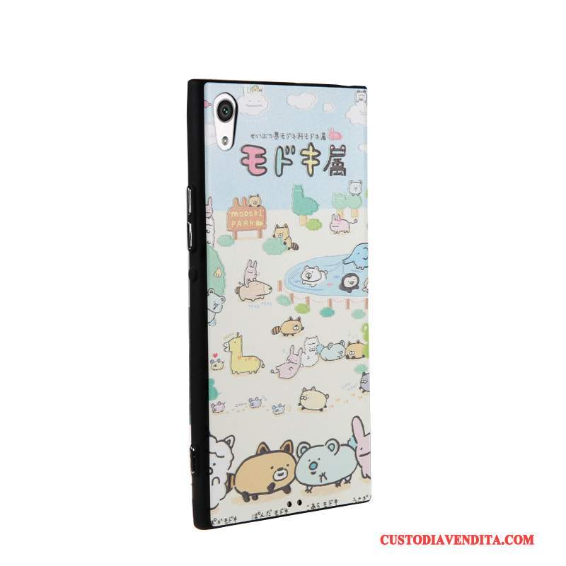 Custodia Sony Xperia Xa1 Ultra Cartone Animato Tendenza Nero, Cover Sony Xperia Xa1 Ultra Colore Affari Morbido