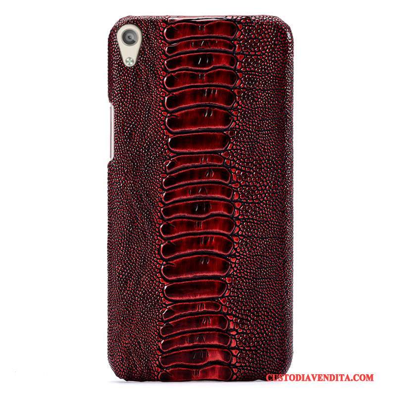 Custodia Sony Xperia Xa1 Ultra Pelle Telefono Rosso, Cover Sony Xperia Xa1 Ultra Protezione Anti-caduta Lusso