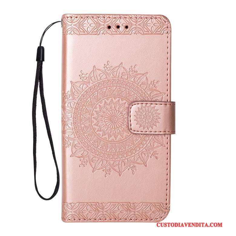 Custodia Sony Xperia Xa1 Ultra Portafoglio Telefono Rosa, Cover Sony Xperia Xa1 Ultra Folio Morbido Anti-caduta