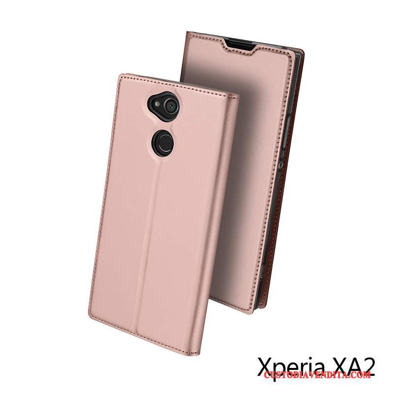 Custodia Sony Xperia Xa2 Pelle Anti-caduta Carta, Cover Sony Xperia Xa2 Protezione Telefono Tendenza