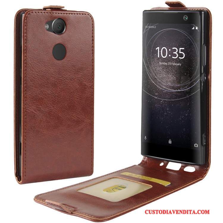 Custodia Sony Xperia Xa2 Pelle Biancotelefono, Cover Sony Xperia Xa2 Protezione