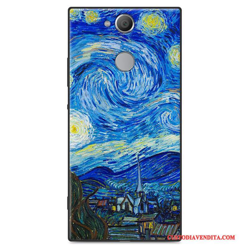 Custodia Sony Xperia Xa2 Ultra Cartone Animato Anti-caduta Tendenza, Cover Sony Xperia Xa2 Ultra Morbido Blu Chiaro