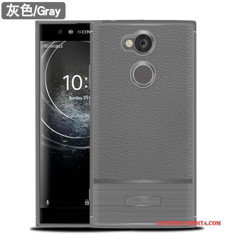 Custodia Sony Xperia Xa2 Ultra Silicone Grigio Colore Profondo, Cover Sony Xperia Xa2 Ultra Protezione Anti-caduta Morbido