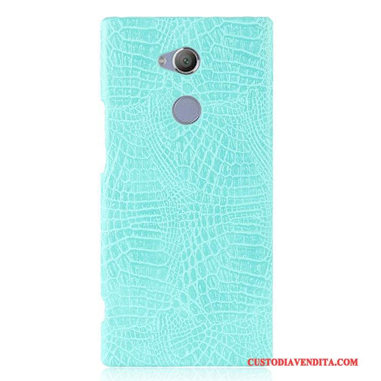 Custodia Sony Xperia Xa2 Ultra Vintage Telefono Difficile, Cover Sony Xperia Xa2 Ultra Protezione Blu Modello Coccodrillo