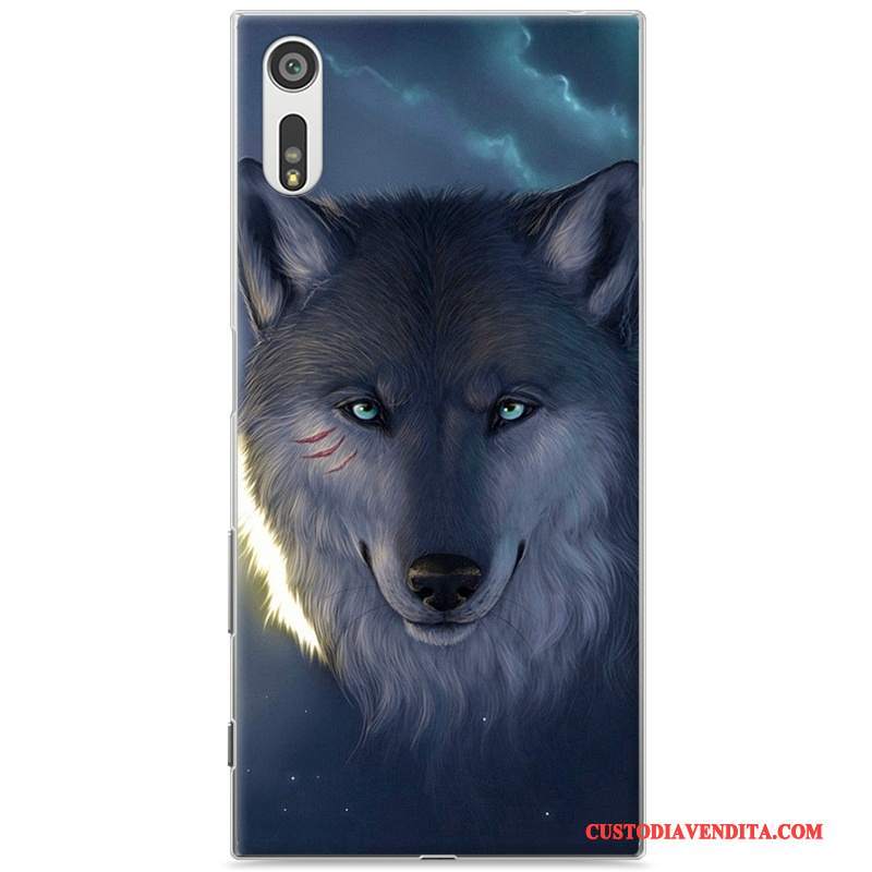 Custodia Sony Xperia Xz Colore Telefono Difficile, Cover Sony Xperia Xz Cartone Animato Porpora