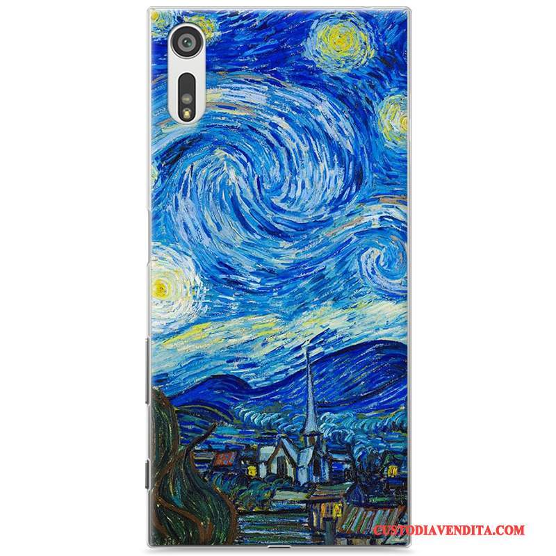 Custodia Sony Xperia Xz Colore Telefono Difficile, Cover Sony Xperia Xz Cartone Animato Porpora