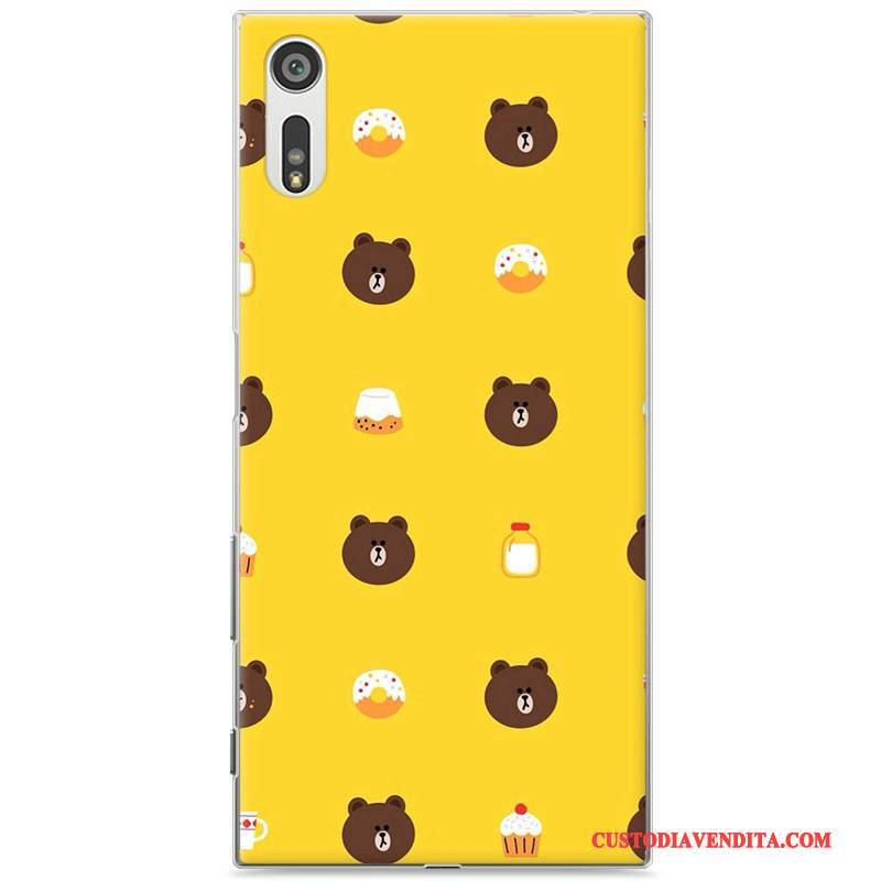 Custodia Sony Xperia Xz Colore Telefono Difficile, Cover Sony Xperia Xz Cartone Animato Porpora