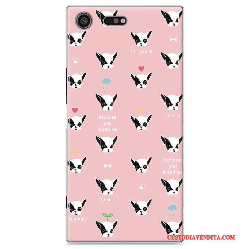 Custodia Sony Xperia Xz Premium Cartone Animato Arte Chiaro, Cover Sony Xperia Xz Premium Colore Telefono Rosa