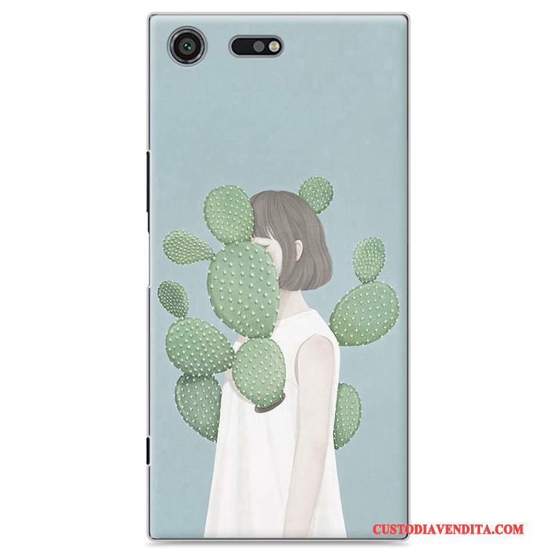 Custodia Sony Xperia Xz Premium Colore Fresco Blu, Cover Sony Xperia Xz Premium Protezione Piccolatelefono