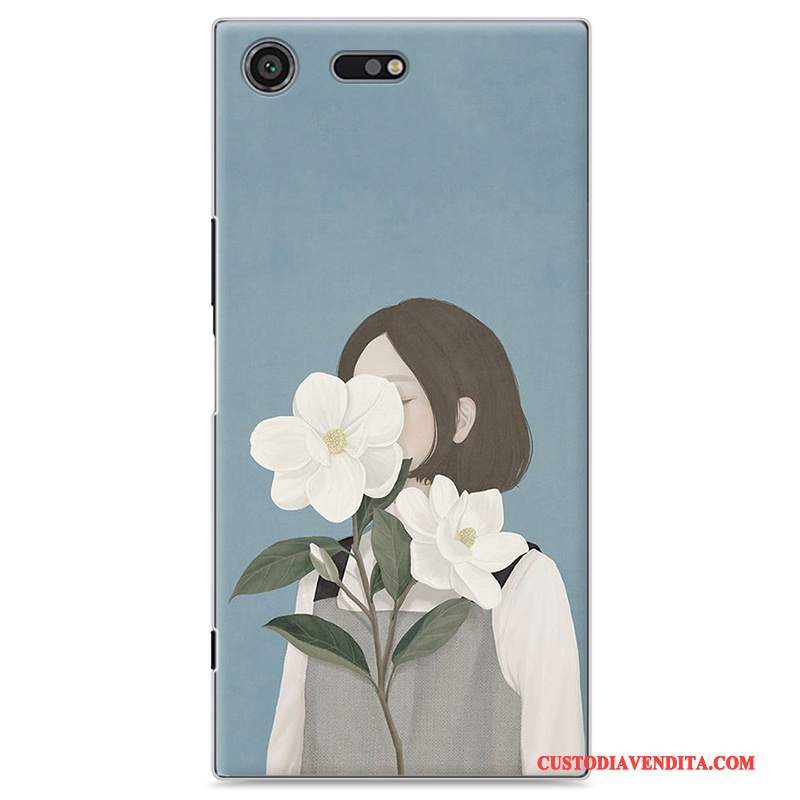 Custodia Sony Xperia Xz Premium Colore Fresco Blu, Cover Sony Xperia Xz Premium Protezione Piccolatelefono