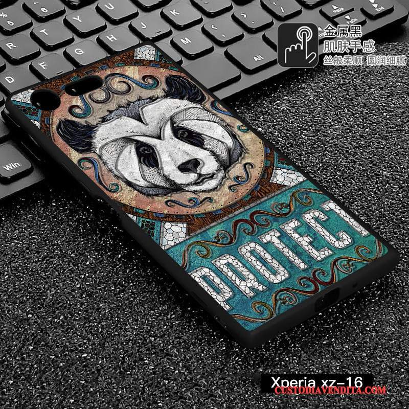 Custodia Sony Xperia Xz Premium Creativo Telefono Anti-caduta, Cover Sony Xperia Xz Premium Goffratura Tutto Incluso Giallo