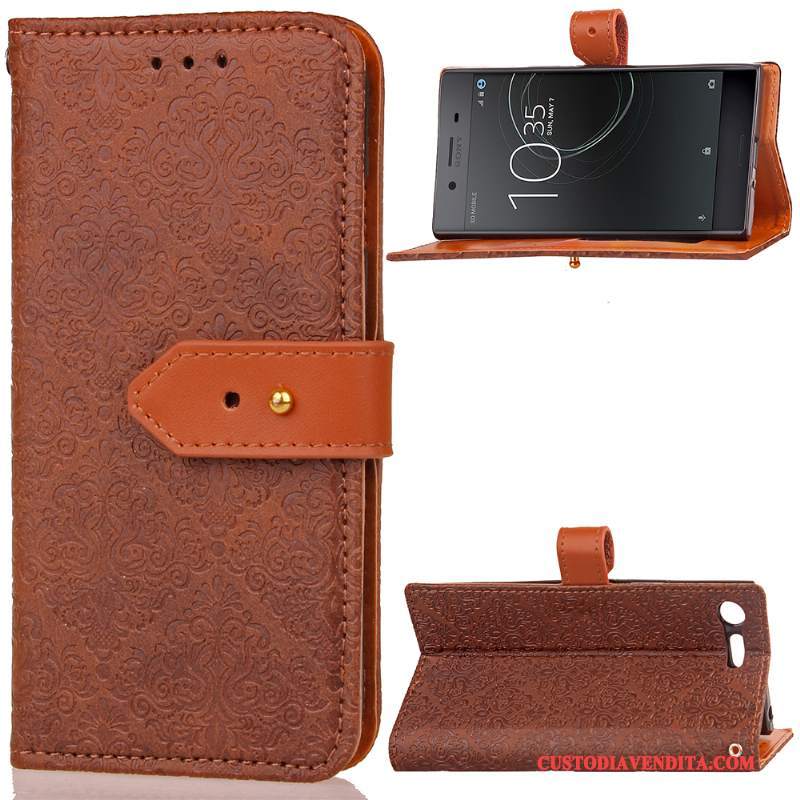 Custodia Sony Xperia Xz Premium Pelle Rosso Morbido, Cover Sony Xperia Xz Premium Folio Telefono Tutto Incluso