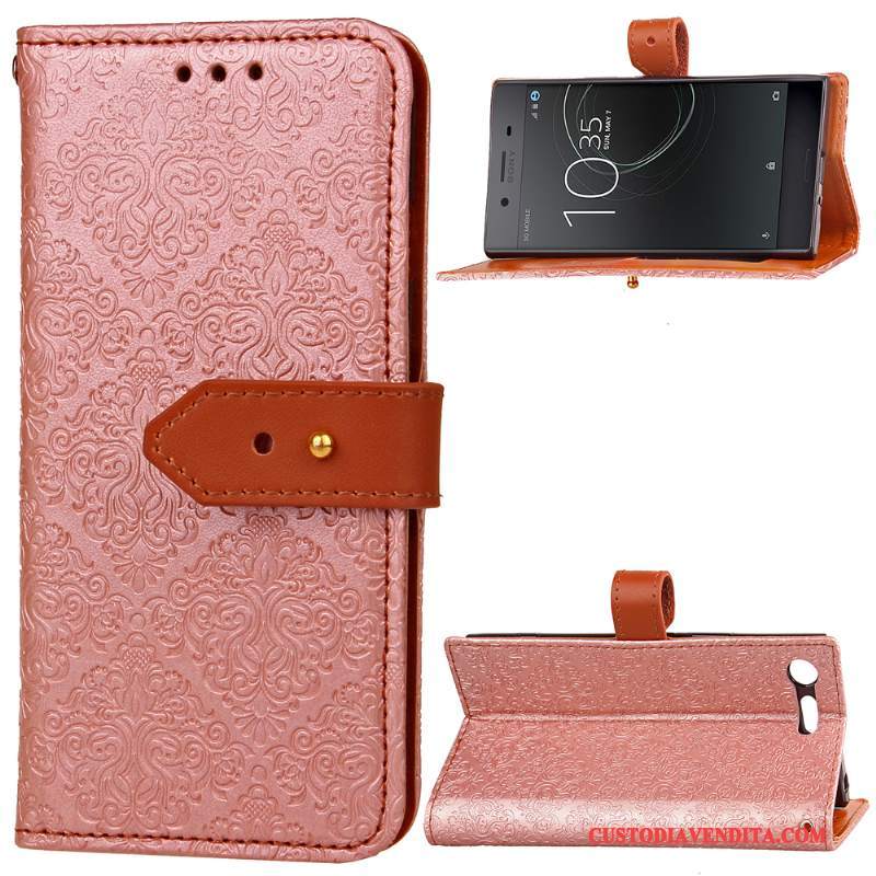 Custodia Sony Xperia Xz Premium Pelle Rosso Morbido, Cover Sony Xperia Xz Premium Folio Telefono Tutto Incluso