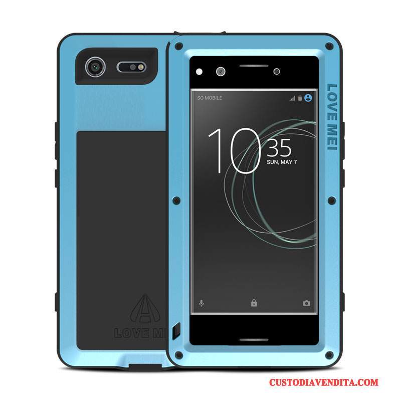 Custodia Sony Xperia Xz Premium Protezione Metallo Tre Difese, Cover Sony Xperia Xz Premium Telaio Anti-caduta