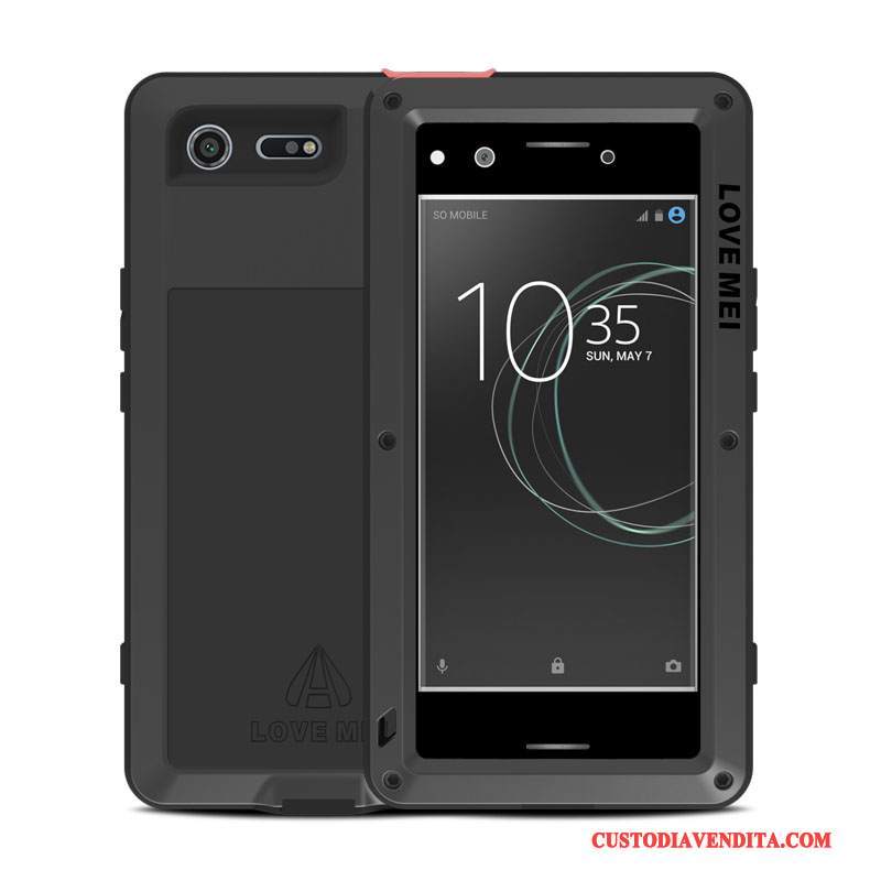 Custodia Sony Xperia Xz Premium Protezione Metallo Tre Difese, Cover Sony Xperia Xz Premium Telaio Anti-caduta