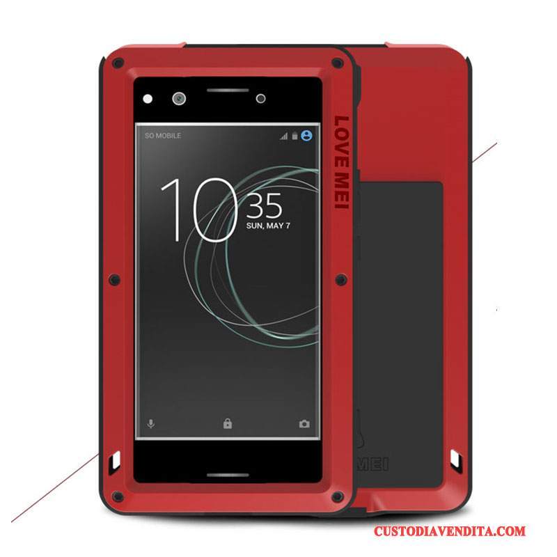 Custodia Sony Xperia Xz Premium Protezione Metallo Tre Difese, Cover Sony Xperia Xz Premium Telaio Anti-caduta