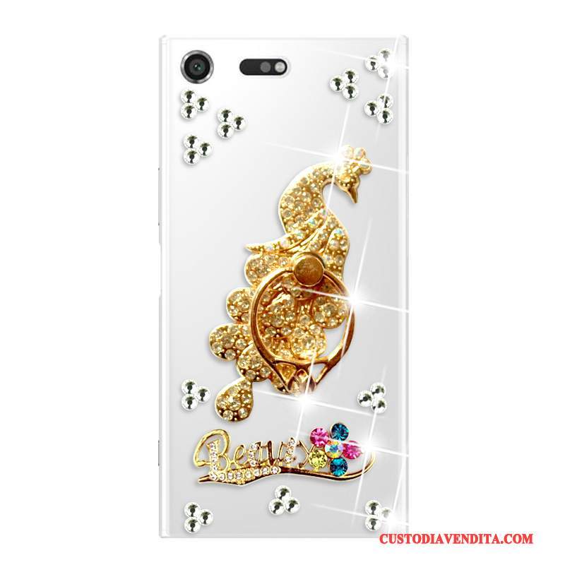 Custodia Sony Xperia Xz Premium Strass Anti-caduta Morbido, Cover Sony Xperia Xz Premium Rossotelefono