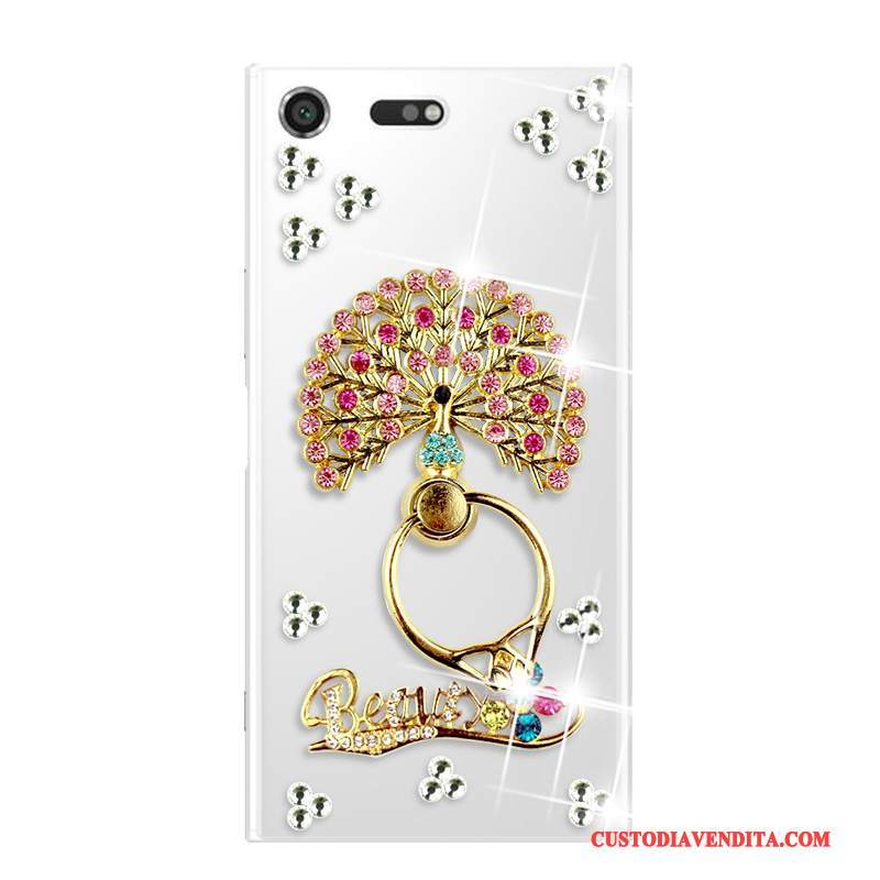 Custodia Sony Xperia Xz Premium Strass Anti-caduta Morbido, Cover Sony Xperia Xz Premium Rossotelefono