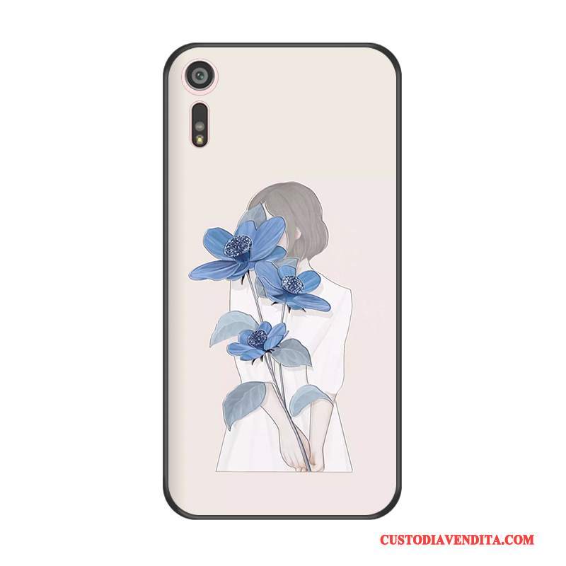 Custodia Sony Xperia Xz Protezione Blu Morbido, Cover Sony Xperia Xz Silicone Telefono Difficile